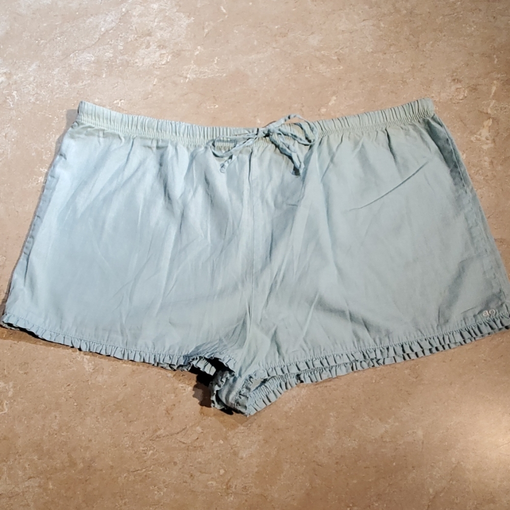 American Eagle Blue Cotton Sleep Shorts L